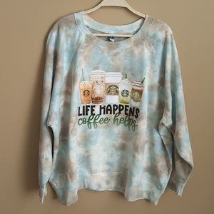 Women's XXL Starbucks Coffee sweatshirt NWT